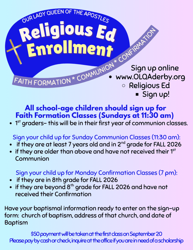 Religious Ed 2026/2027