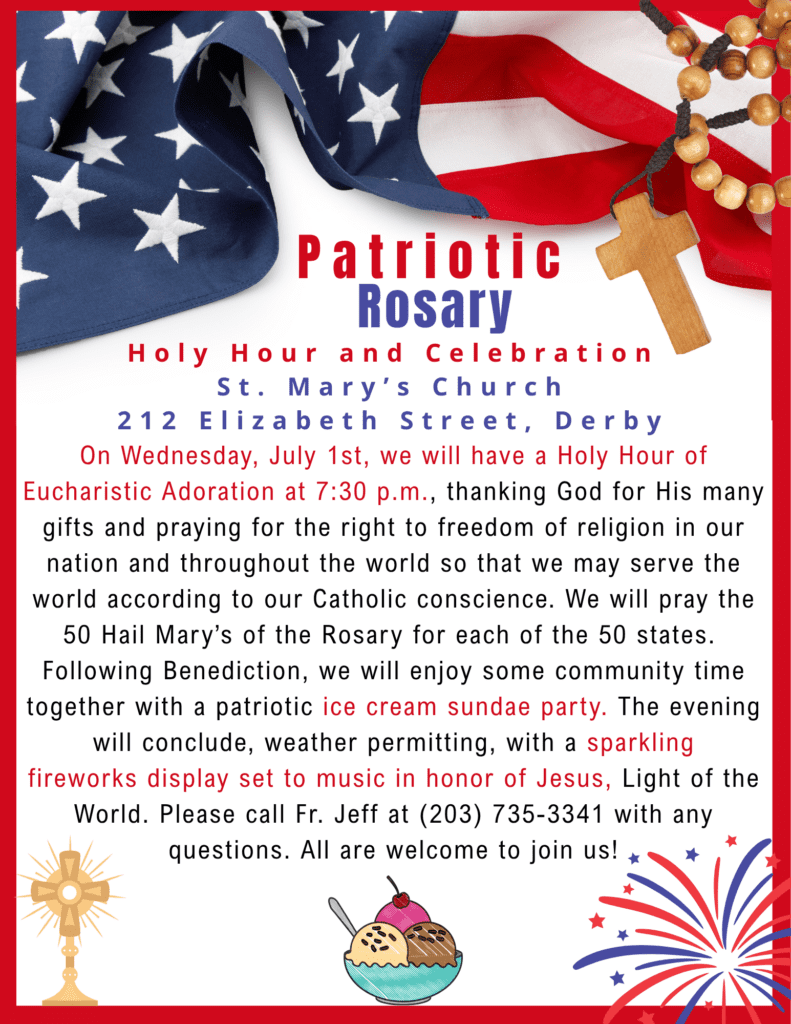 Patriotic Rosary- July 1 @7:30 pm